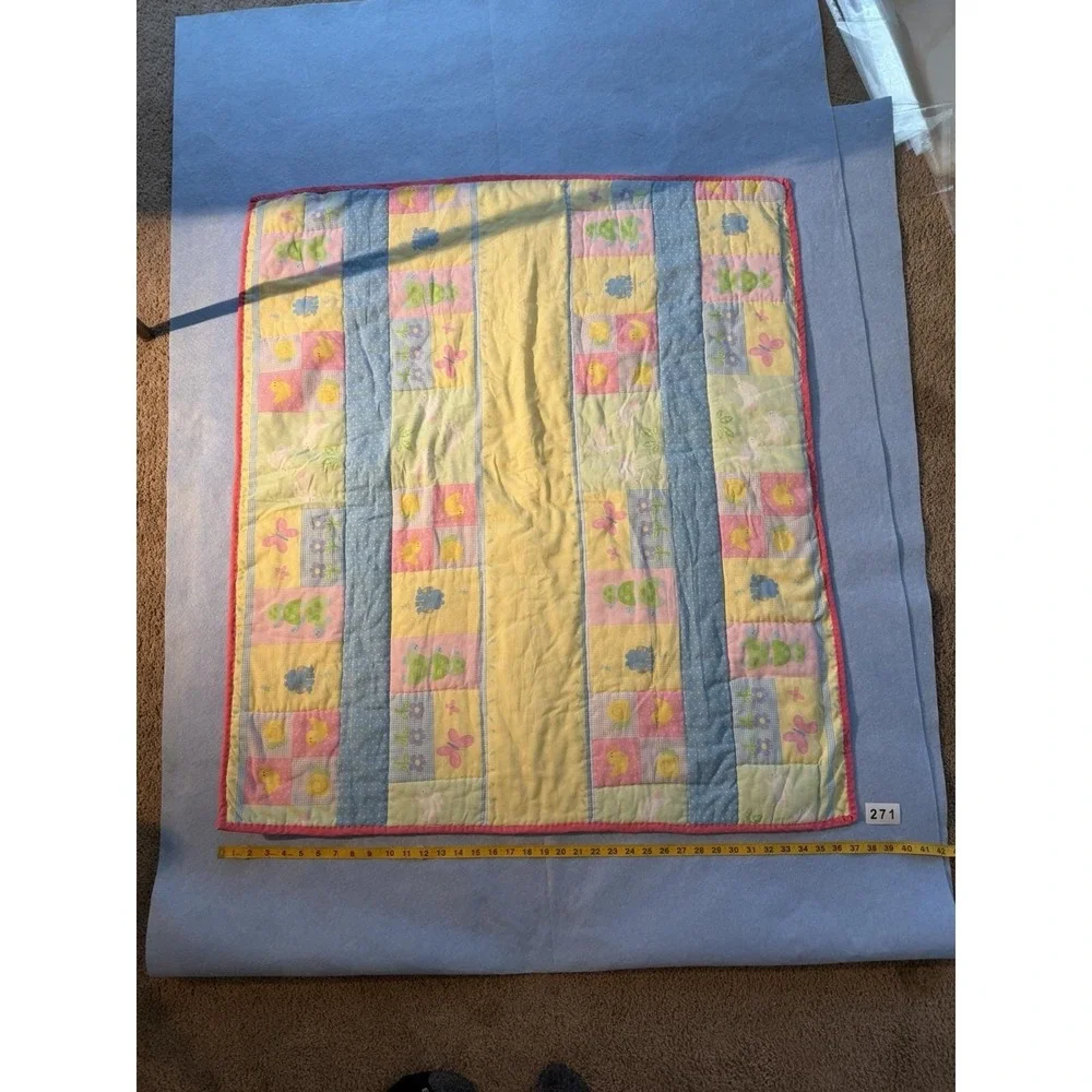 Baby Blanket Homemade 37 x 40 Baby Blanket Unisex NEW Baby Blanket
